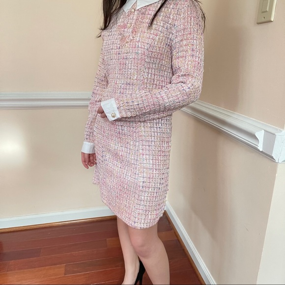 Pink Tweed Dress - Picture 2 of 4